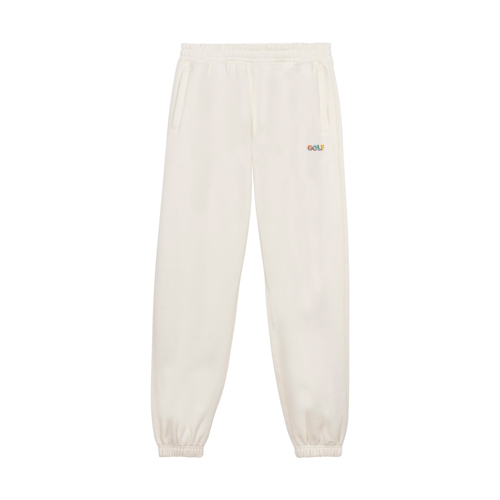 MULTI 3D LOGO SWEATPANTS Cream