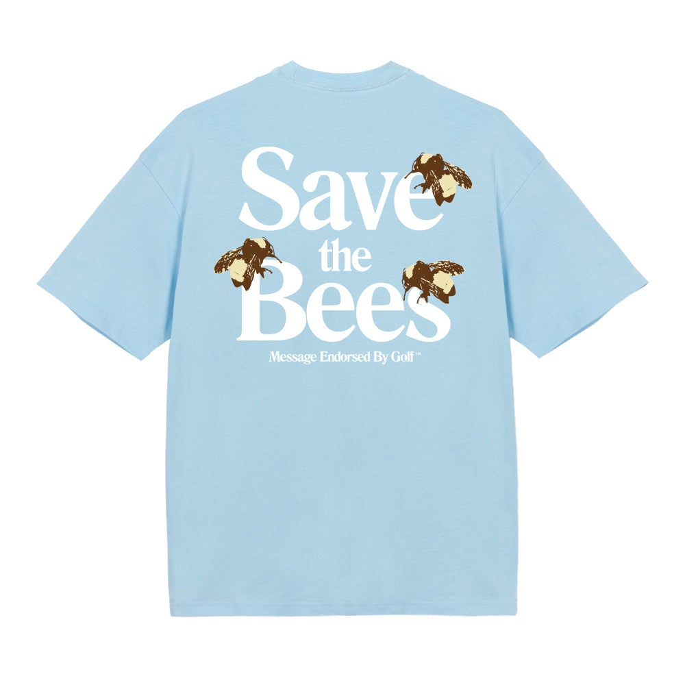 SAVE THE BEES TEE Baby Blue