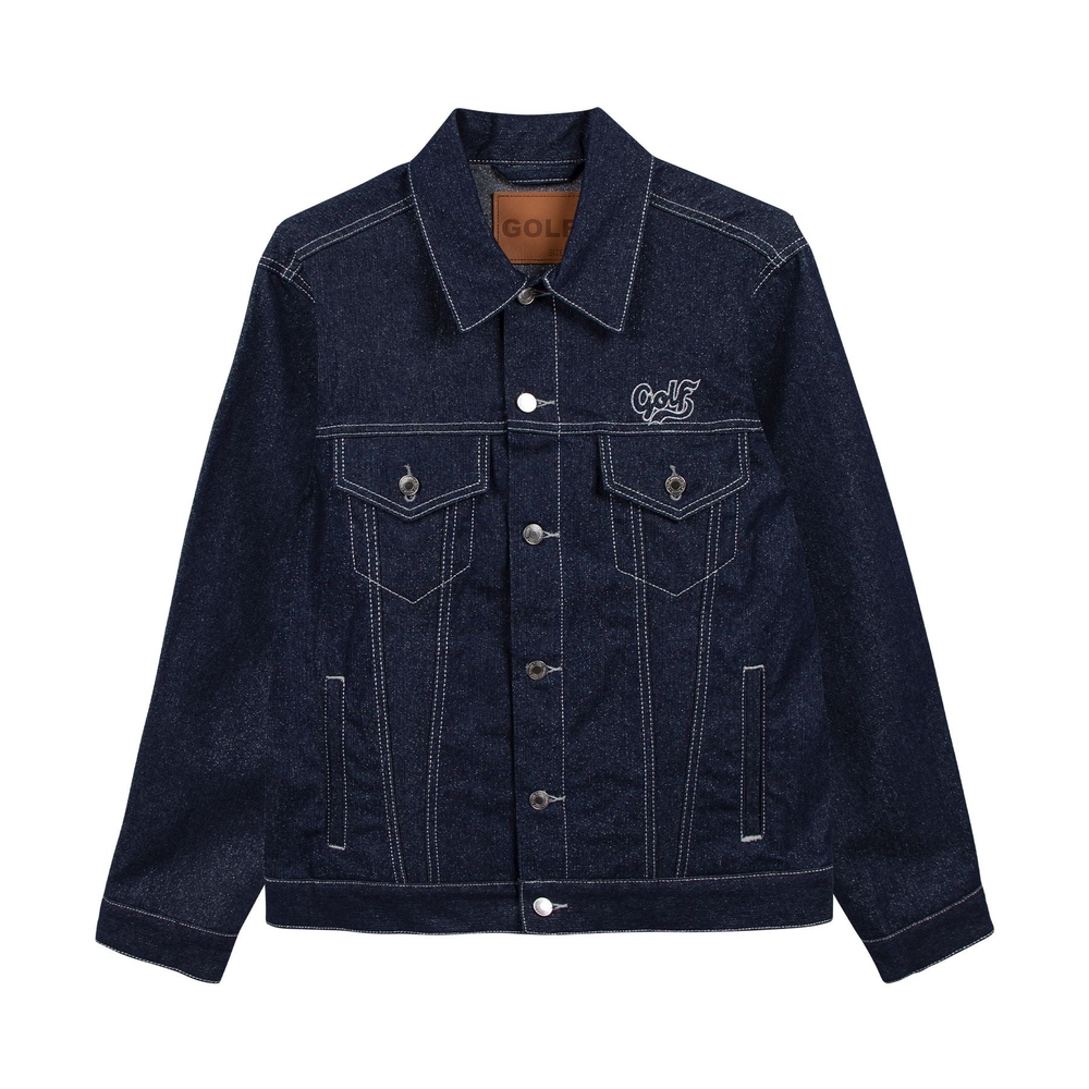 GLITTER DENIM TRUCKER JACKET Raw Denim