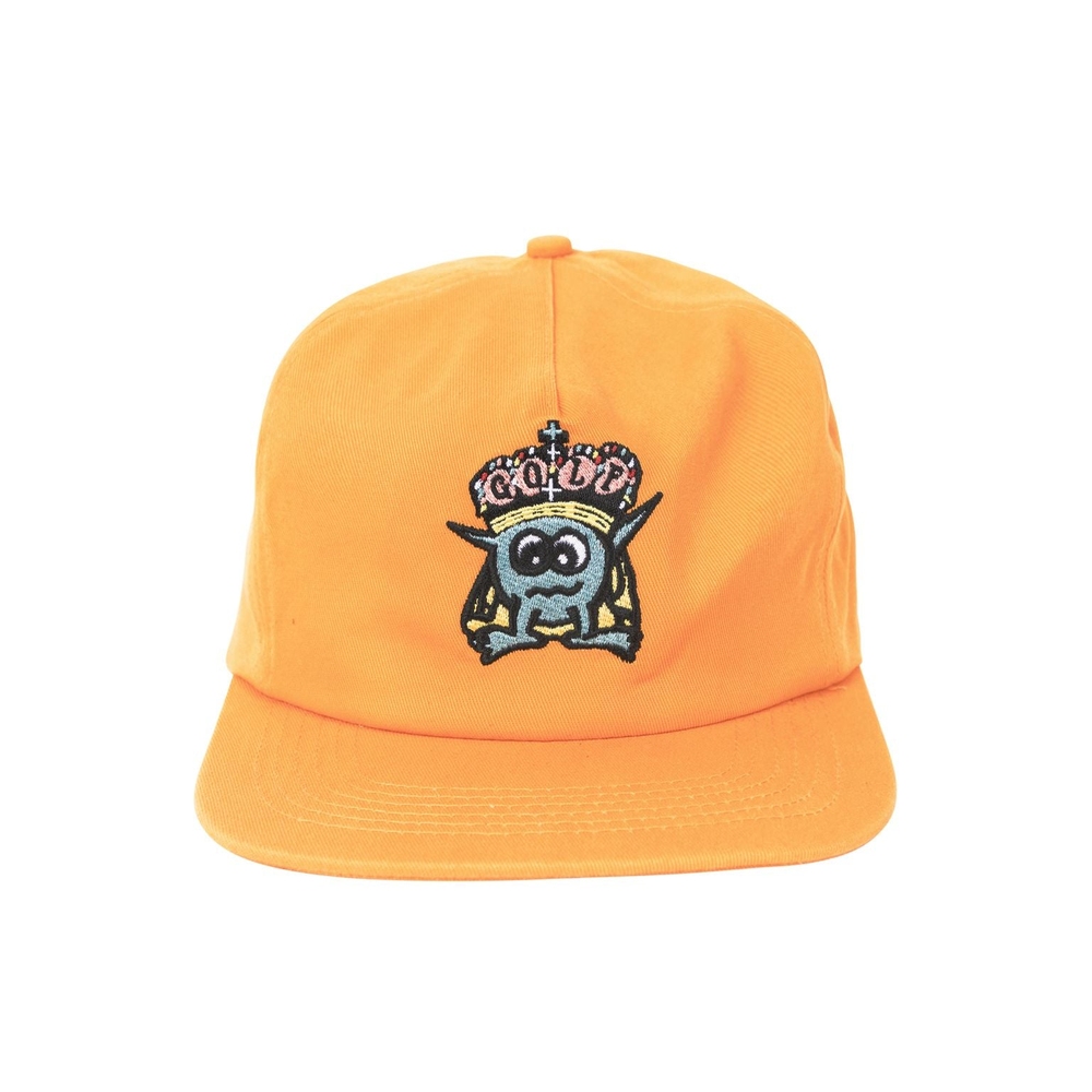 CRITTER KING 5 PANEL SNAPBACK Kumquat