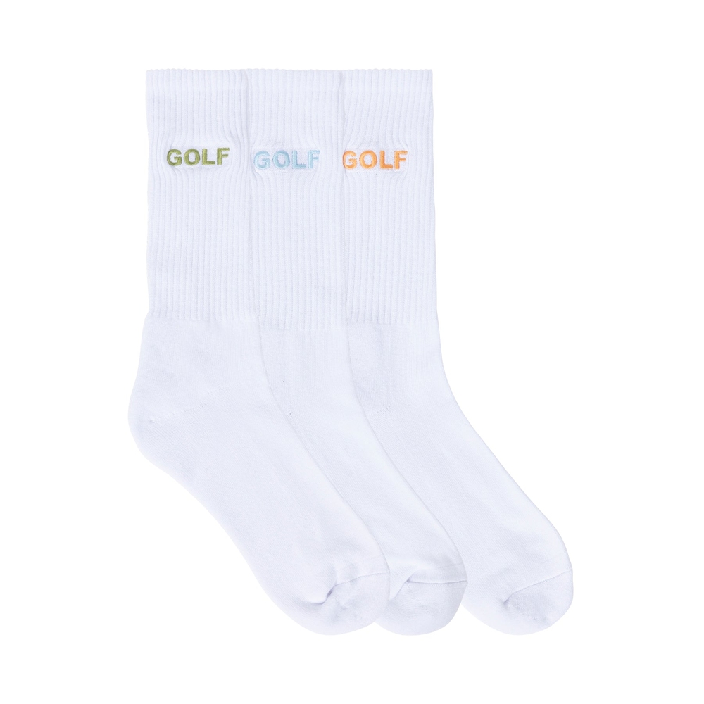 LOGO SOCKS 3PK White/GPB