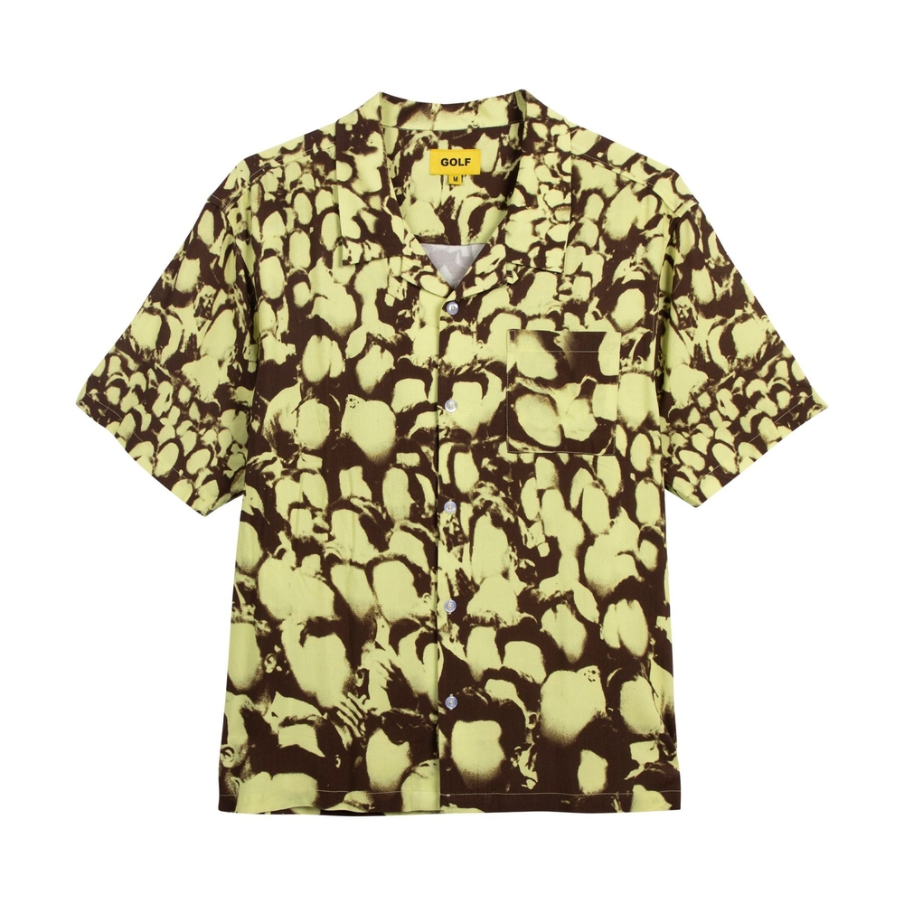 CROWD RAYON SHIRT Elfin Yellow Combo