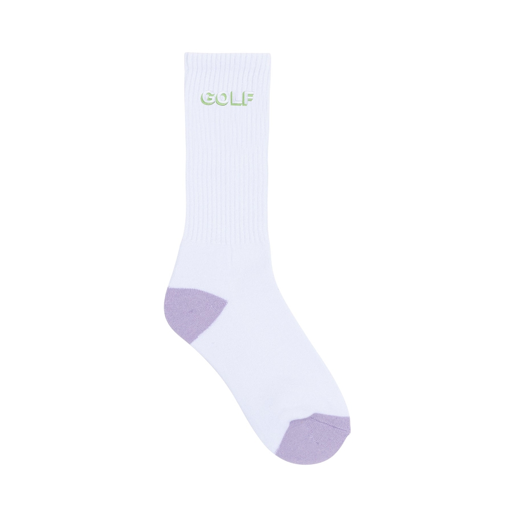 LOGO 3D 2 TONE SOCKS 3PK White