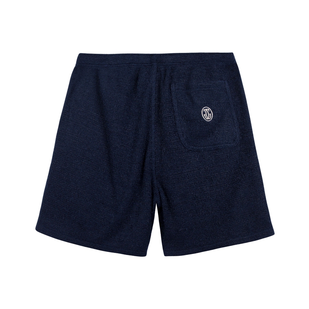 GRAND LOGO HAIRY KNIT SHORT Insignia Blue