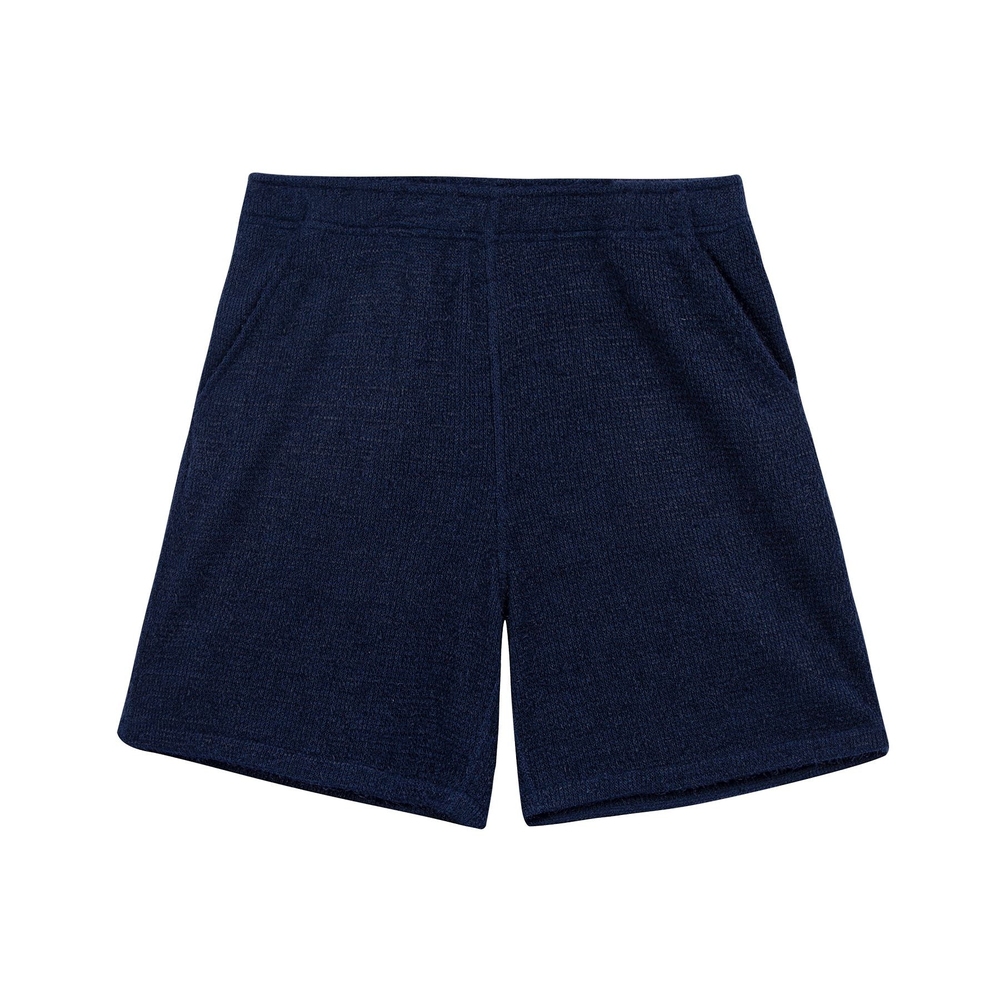 GRAND LOGO HAIRY KNIT SHORT Insignia Blue