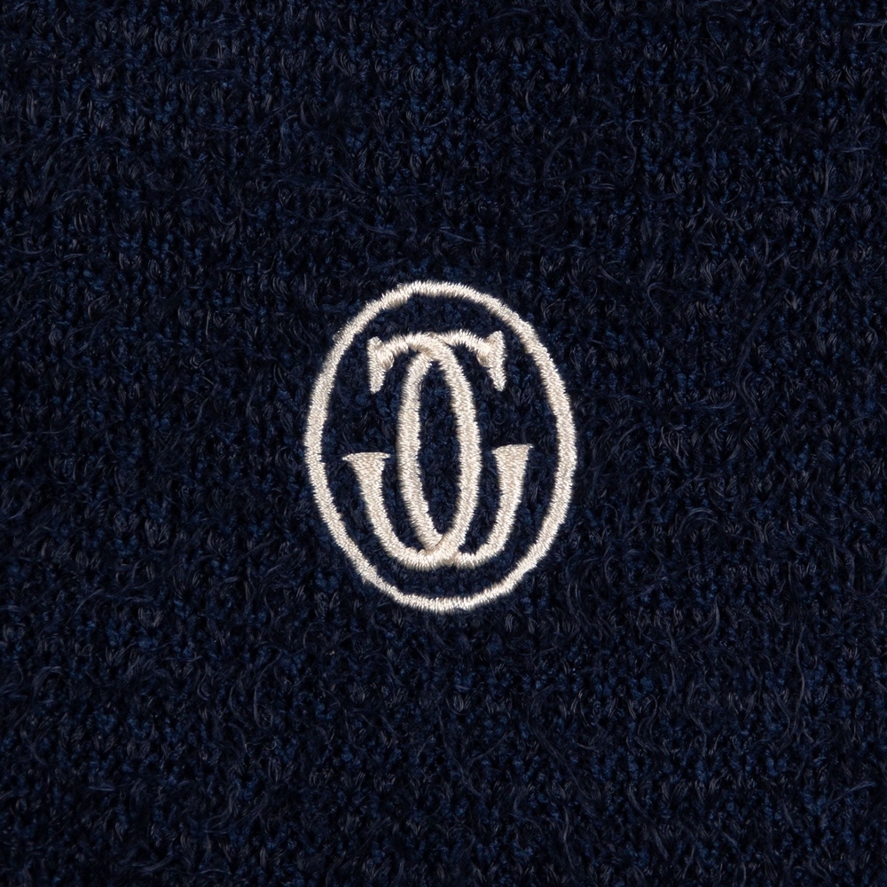 GRAND LOGO HAIRY KNIT SHORT Insignia Blue