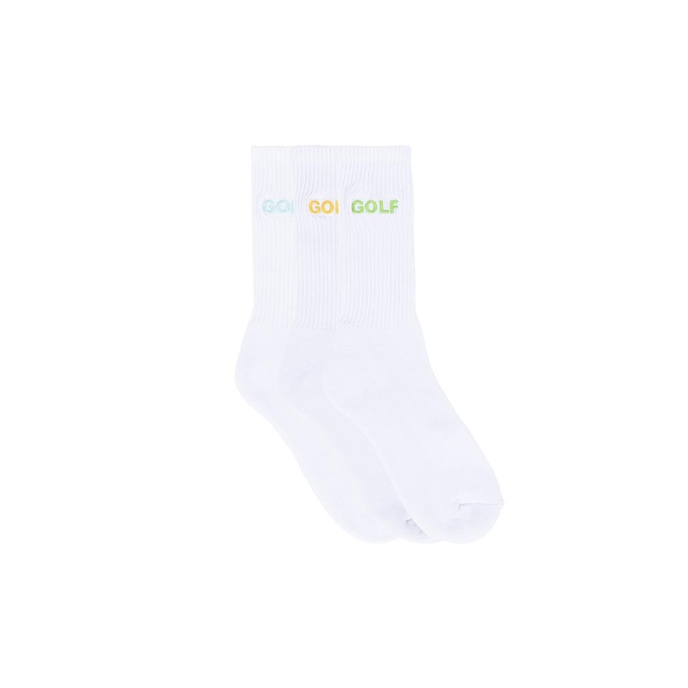 LOGO SOCKS 3PK Lavender/Blue/Green