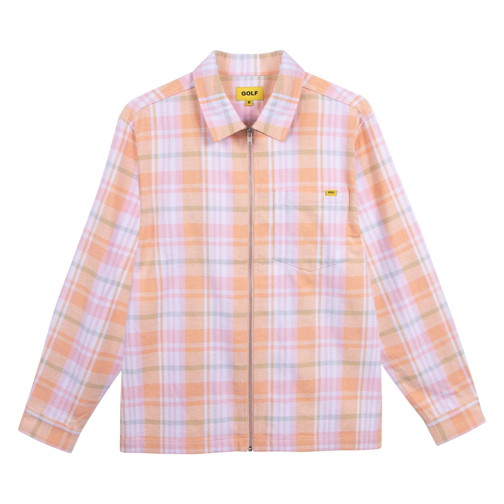 FLANNEL ZIP SHIRT Kumquat