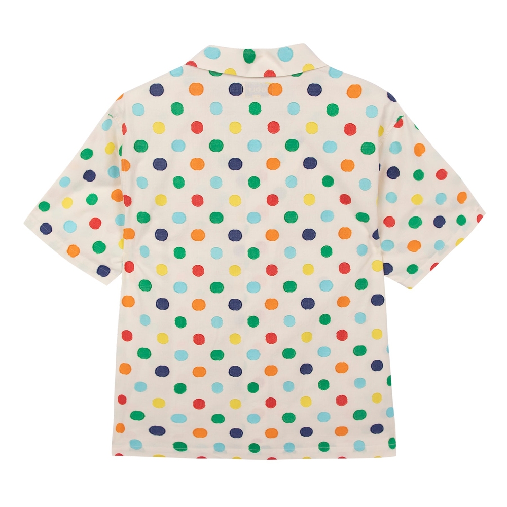 CLIPPED POLKA DOT SHIRT Antique White