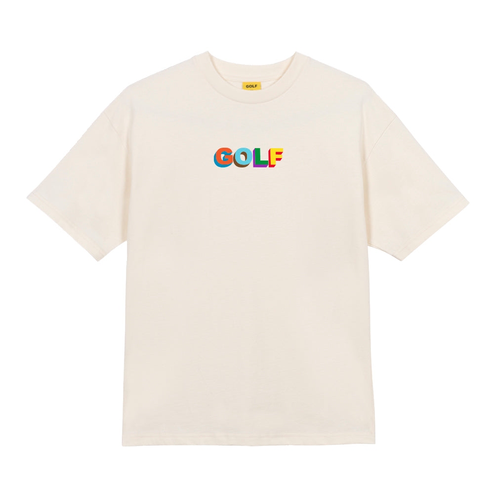 MULTI 3D LOGO TEE Cream