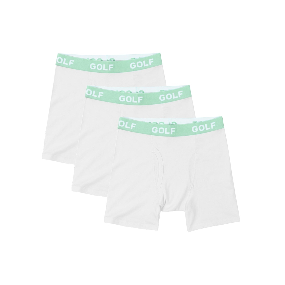 LOGO BOXER BRIEFS 3PK White/Mint