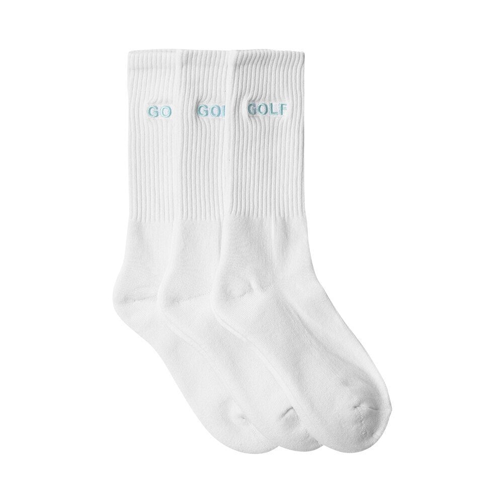 LOGO SOCKS 3PK White/Blue