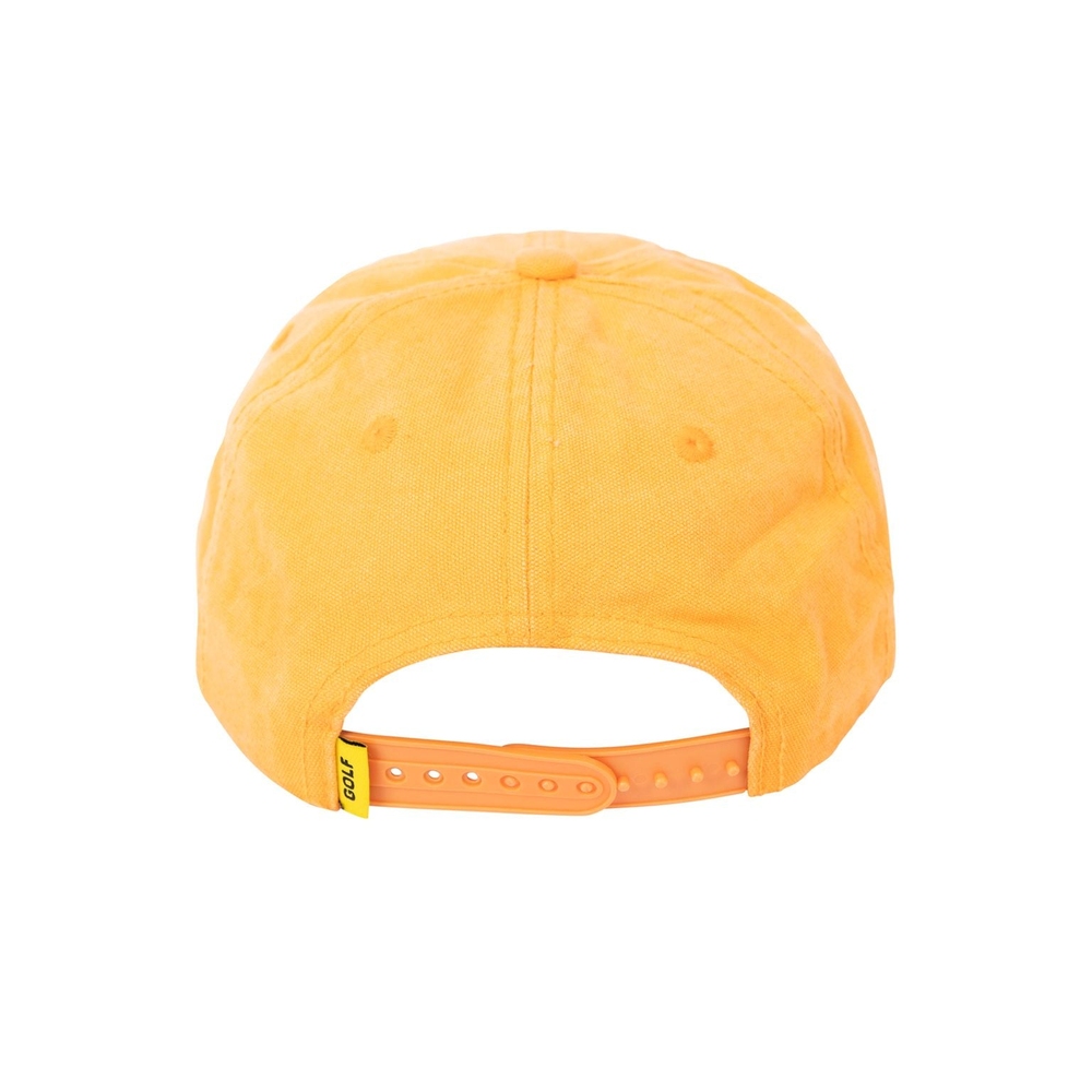 WASHED CANVAS 6 PANEL SNAPBACK Kumquat