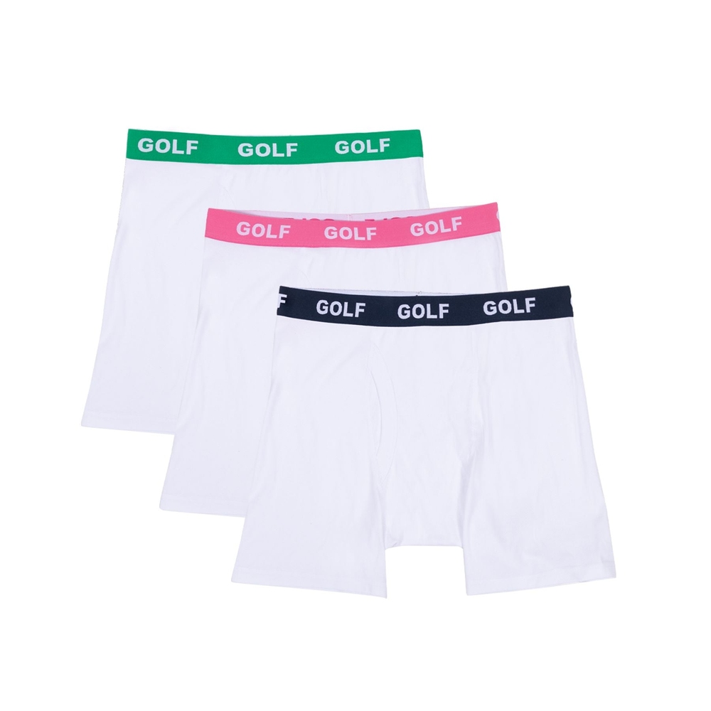 LOGO BOXER BRIEFS 3PK Pink/Navy/Green