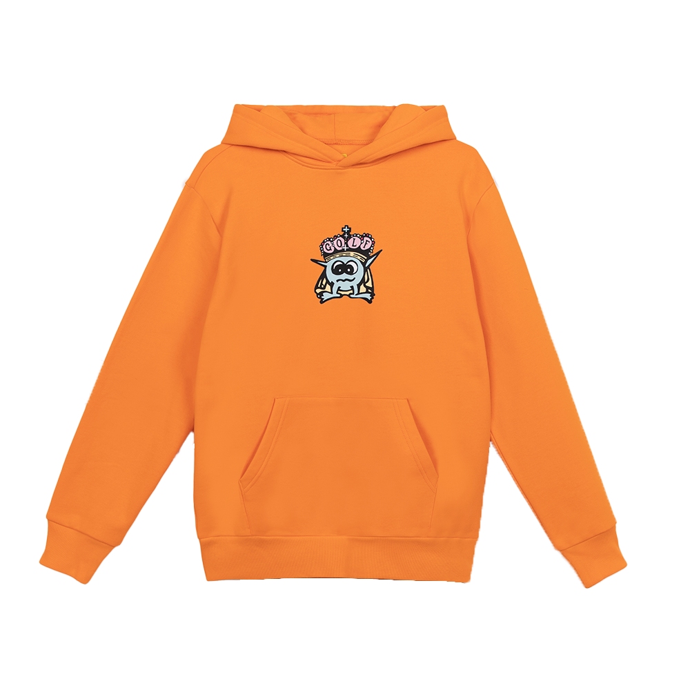 CRITTER KING HOODIE Kumquat