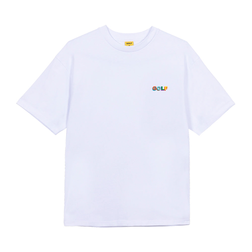 MULTI 3D SMALL LOGO TEE White