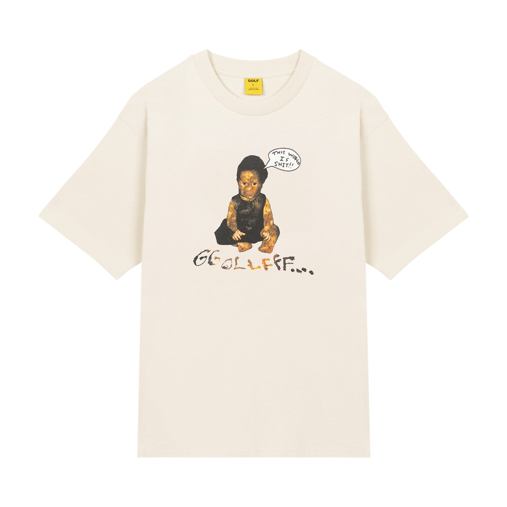 WORLD OF SHIT TEE Cream