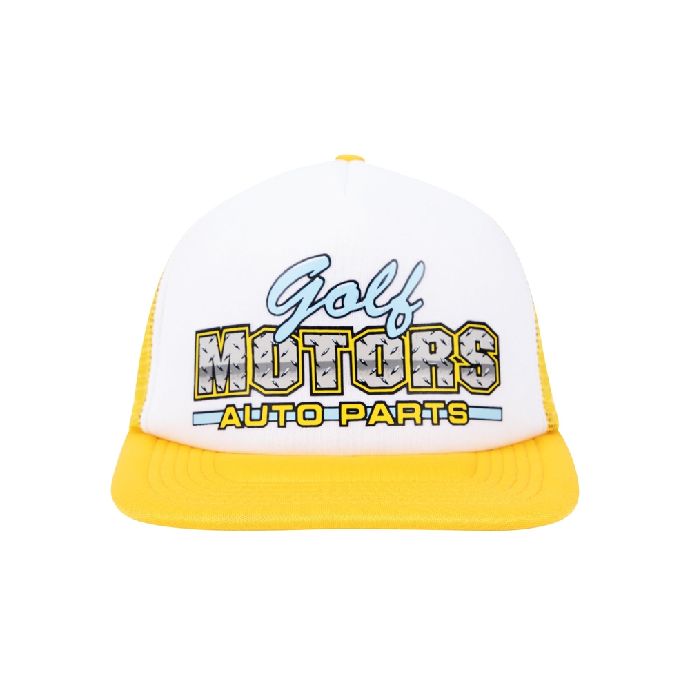 AUTO PARTS TRUCKER HAT Yellow