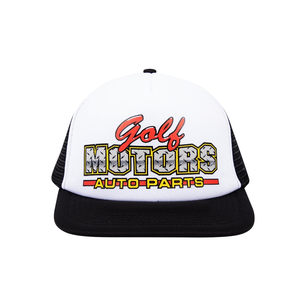 AUTO PARTS TRUCKER HAT Black