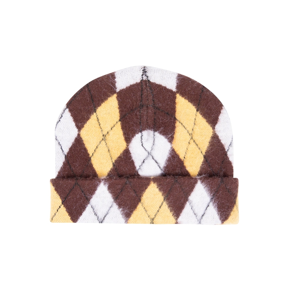 ARGYLE BEANIE Brown Multi