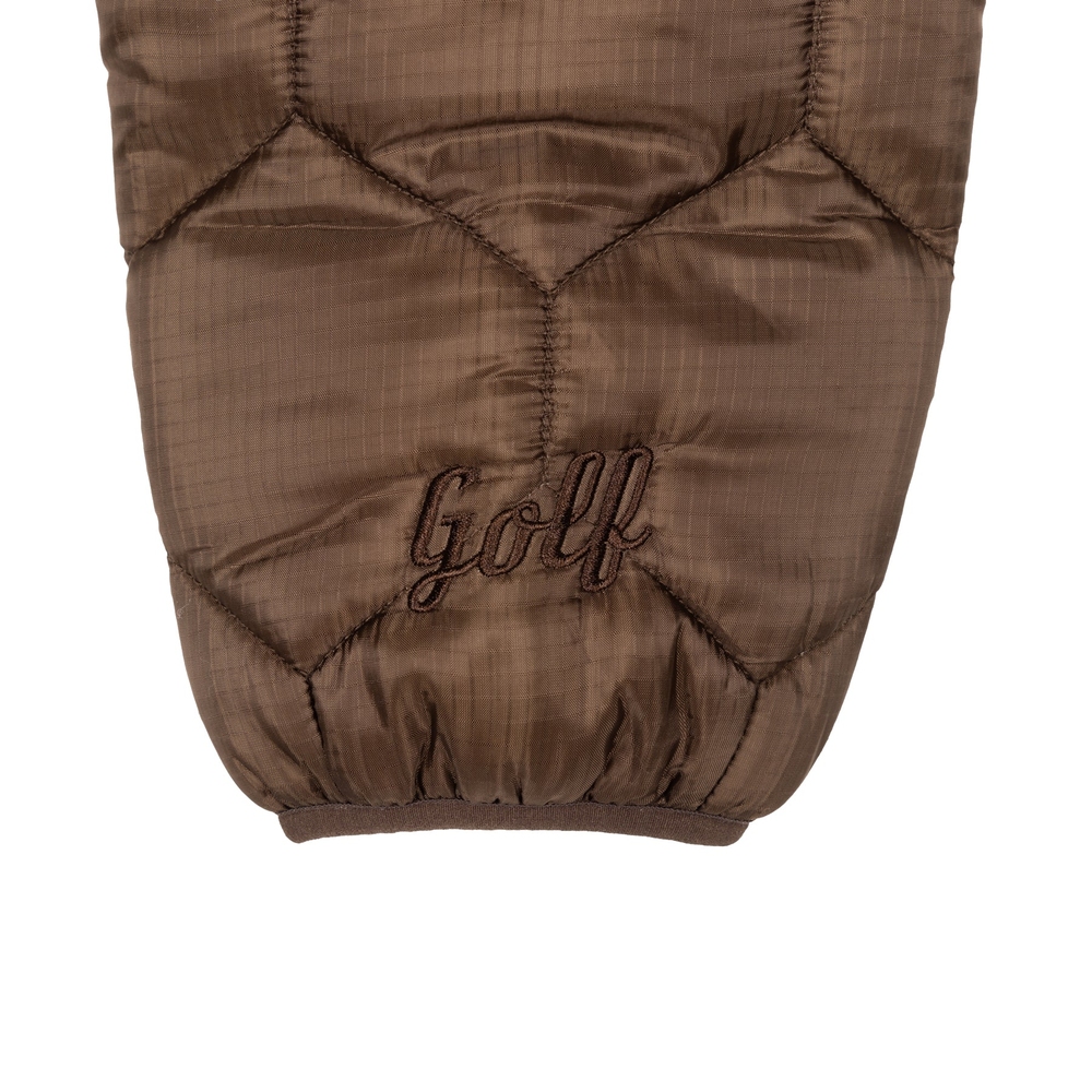 HONEYCOMB QUILTED JACKET Brown