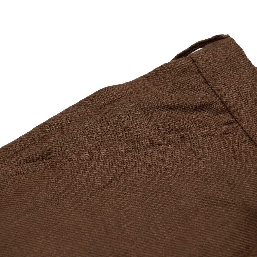 GRAND LOGO LINEN TROUSER Brown