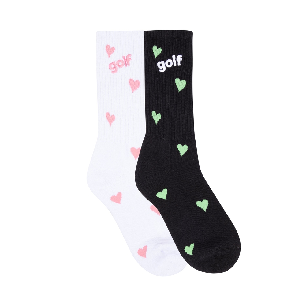 CRUSH SOCKS 2PK White/Black