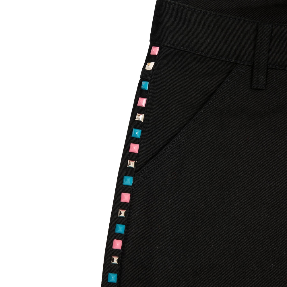 STUDDED ROGUE SHORT Black