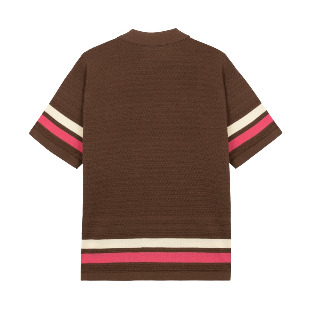 CADDY STRIPED POLO Brown