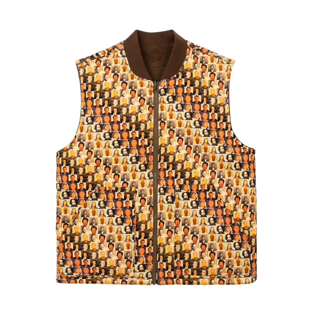 TRIBUTE REVERSIBLE VEST Brown Multi