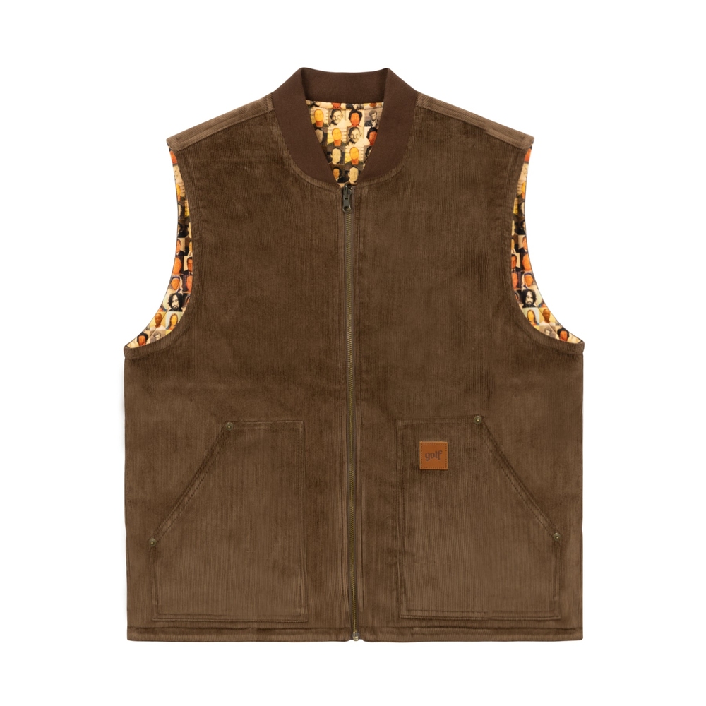 TRIBUTE REVERSIBLE VEST Brown Multi