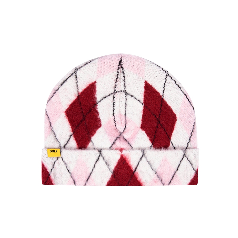 ARGYLE BEANIE Red Multi