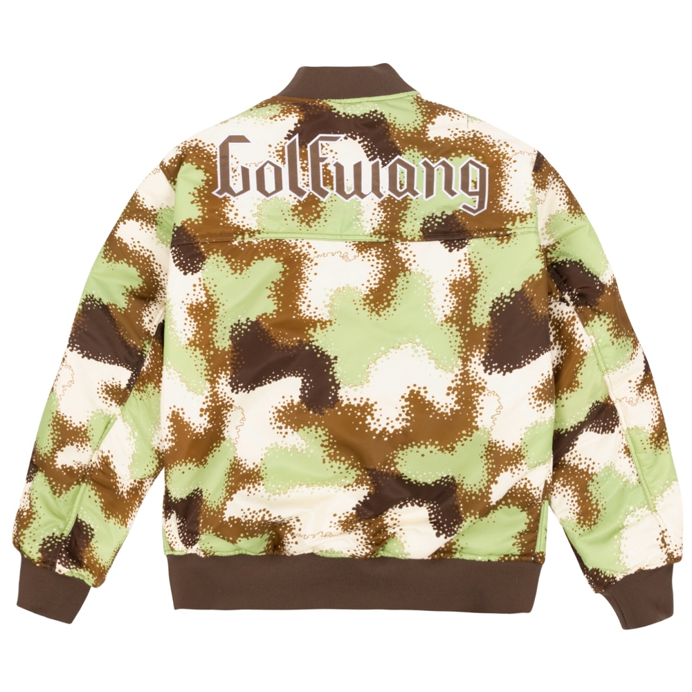 SPRAY CAMO REVERSIBLE BOMBER Brown Multi