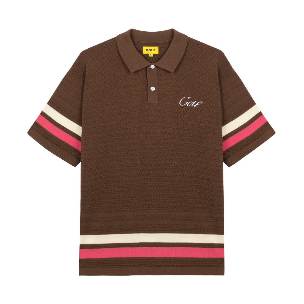 CADDY STRIPED POLO Brown