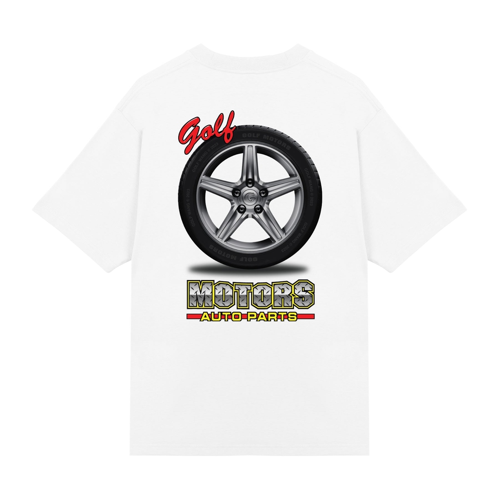 AUTO PARTS TEE White