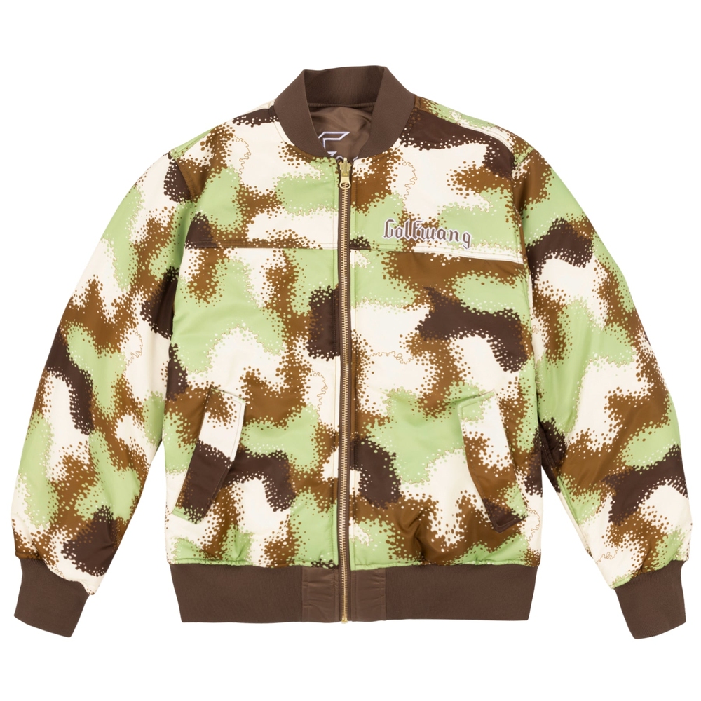 SPRAY CAMO REVERSIBLE BOMBER Brown Multi