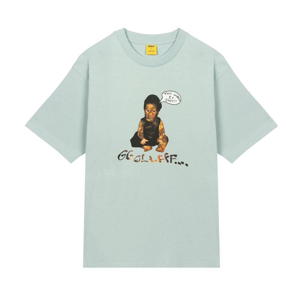 WORLD OF SHIT TEE Light Blue