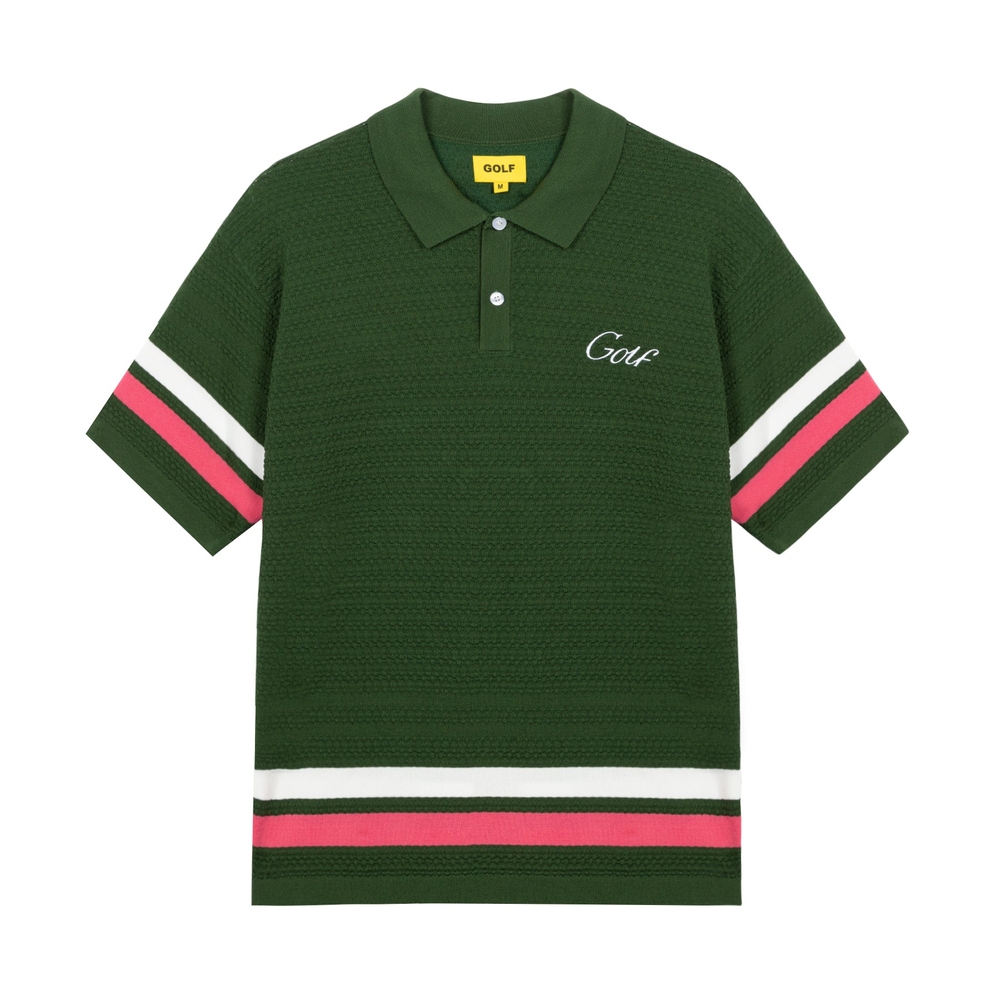 CADDY STRIPED POLO Dark Green