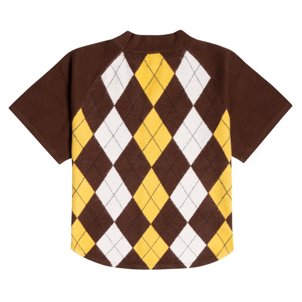 MONARCH ARGYLE BASEBALL JERSEY Brown Multi