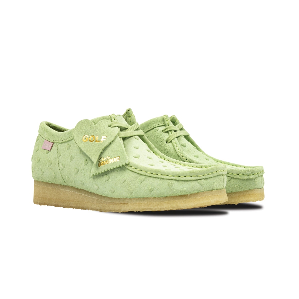 CLARKS WALLABEES Light Green