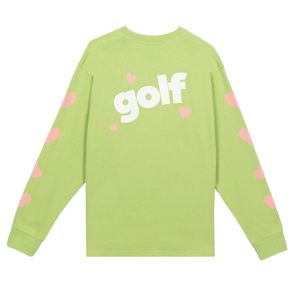 CRUSH LONG SLEEVE TEE Light Green