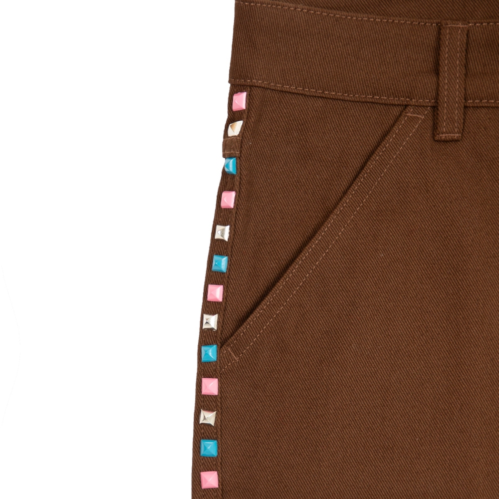 STUDDED ROGUE SHORT Brown