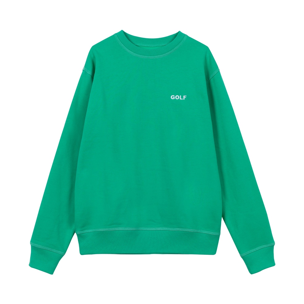 CONTRAST STITCH MINI LOGO CREWNECK Green