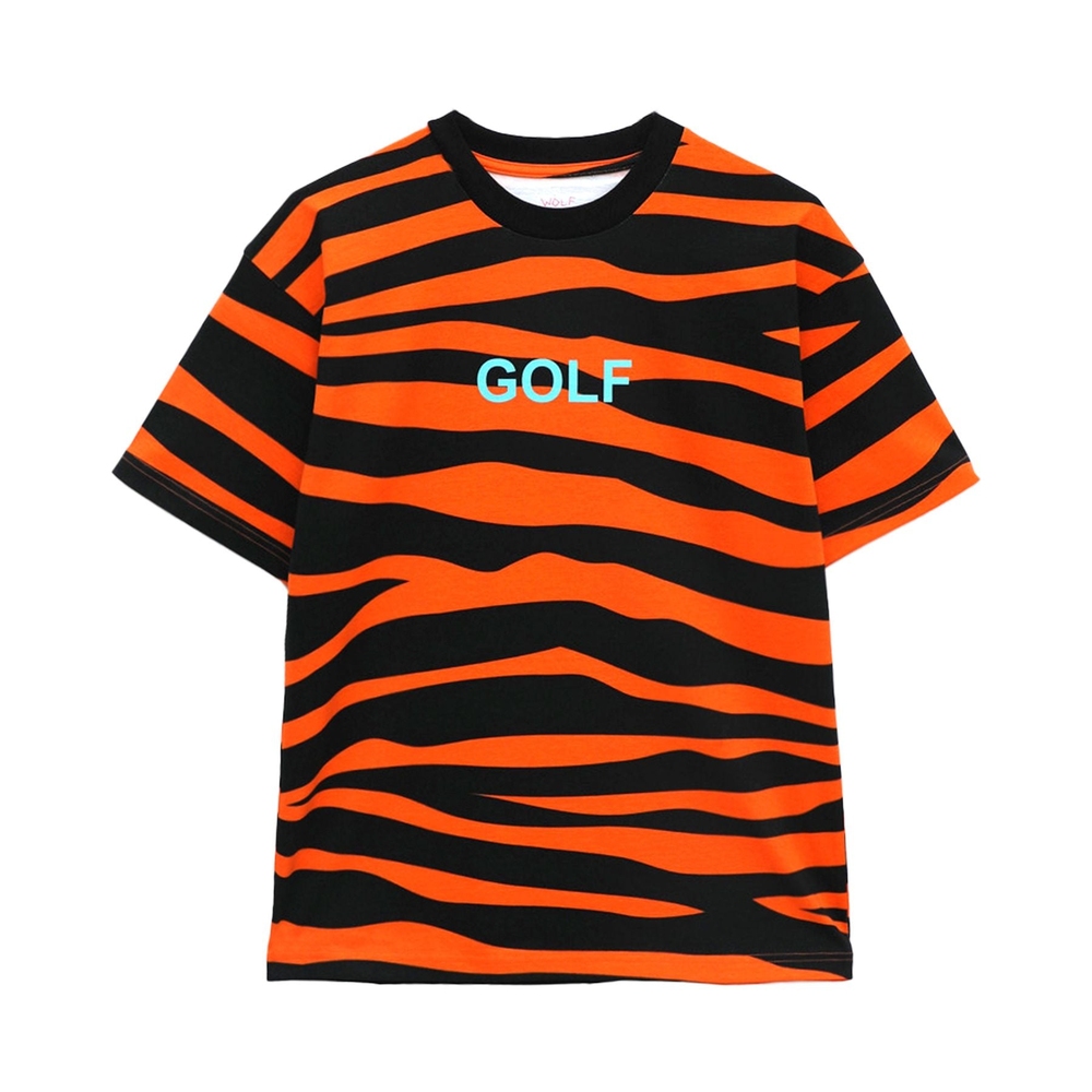 TIGER GOLF TEE Orange/Black