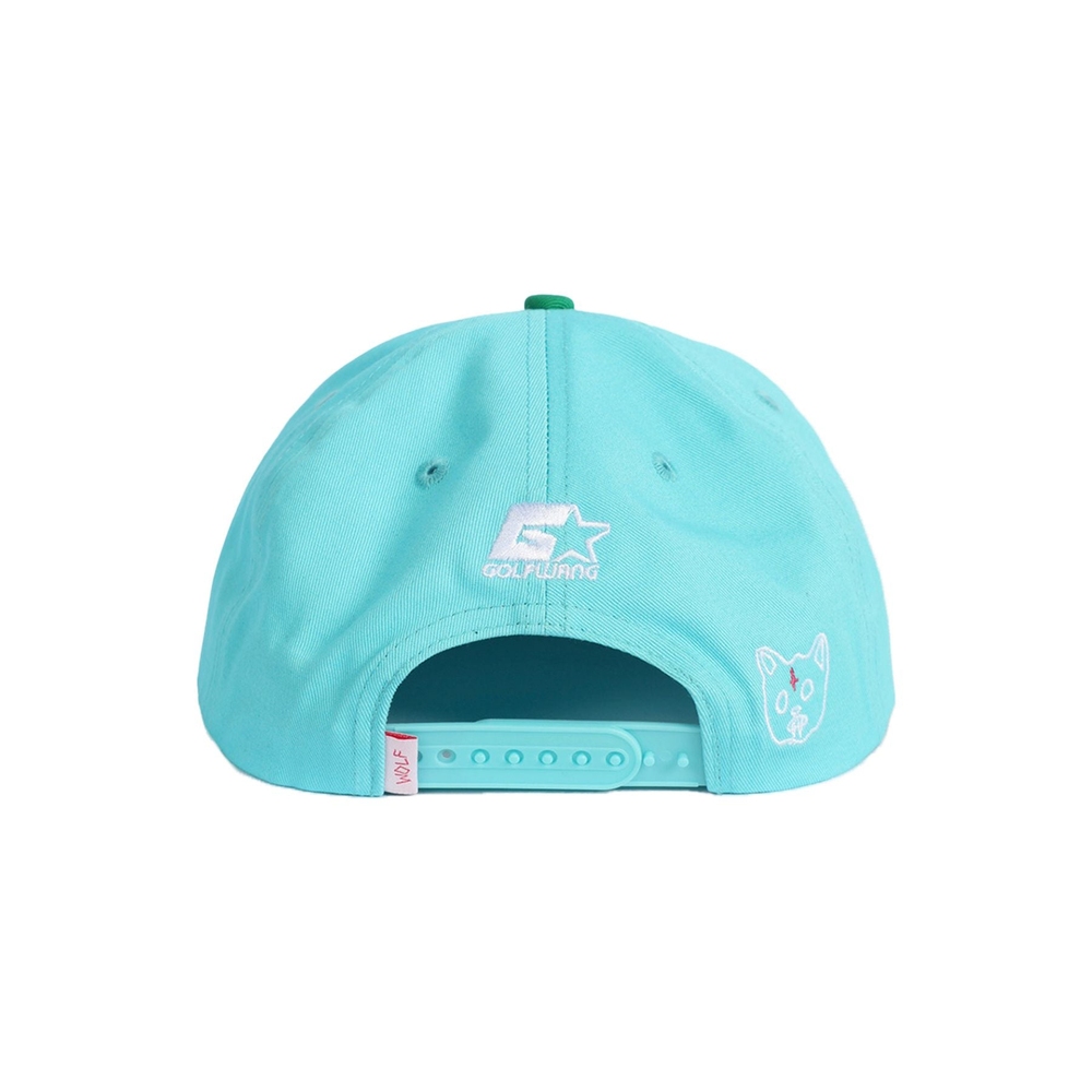 WOLF 5 PANEL SNAPBACK Light Blue